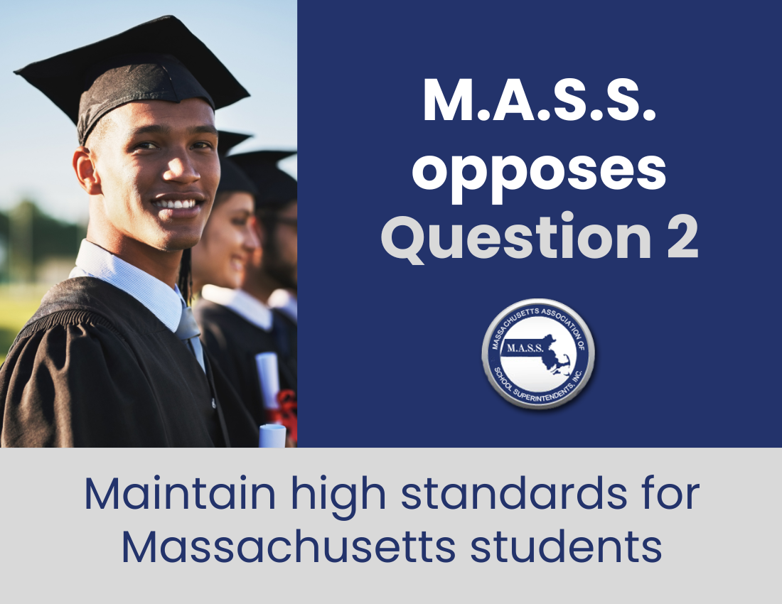 High School Graduate - MASS No on Question 2 graphic